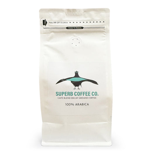 Superb Coffee Co. Cafe Blend Decaf - 500g from The Espresso Shop.