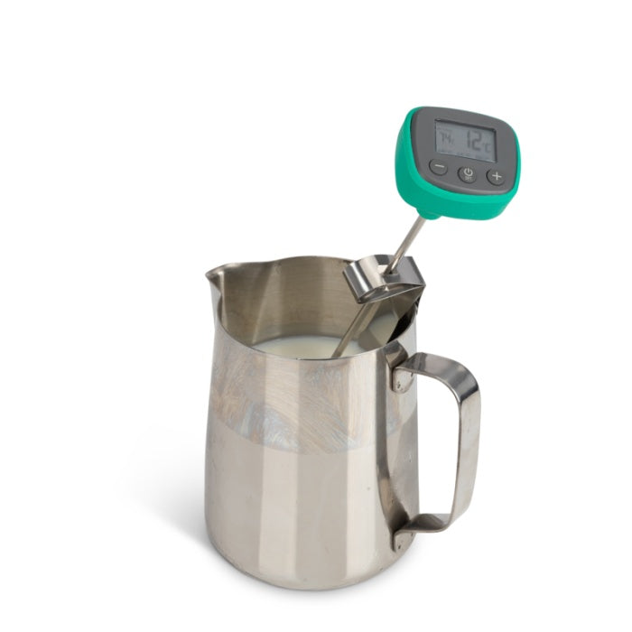 Digital Milk Thermometer 130mm - Green. Available from The Espresso Shop.