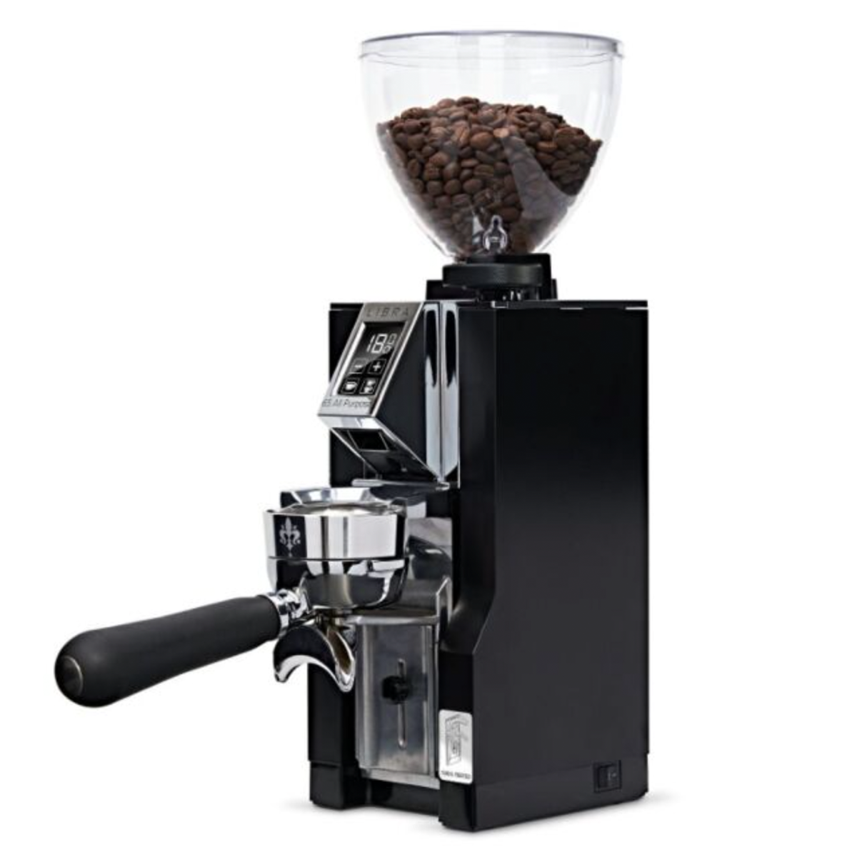 Eureka Mignon Libra AP 65 Grind-by-Weight Coffee Grinder - Black. Available from The Espresso Shop.