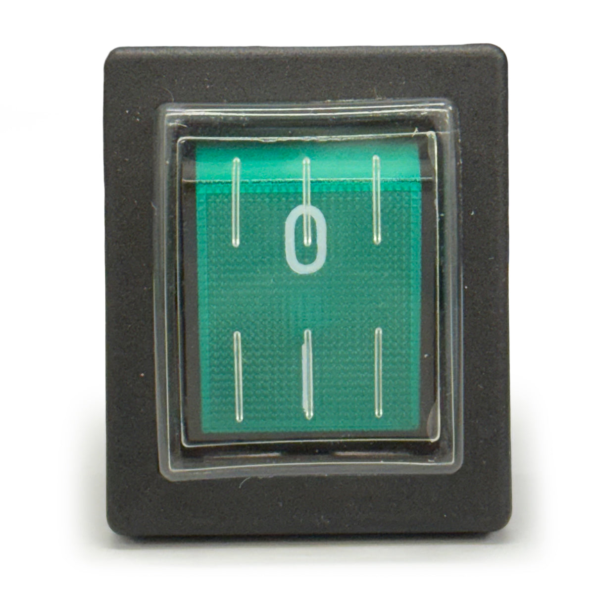 Mains Power Switch Green 16A 250v