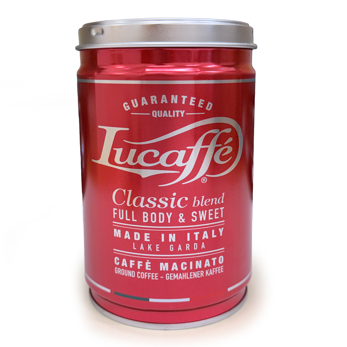 Lucaffe Classic Espresso Ground Coffee 250g Tin - V1018