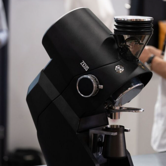 A very different coffee grinder. Eureka Oro Zeus 85 Single Dose Commercial Coffee Grinder. From The Espresso Shop.